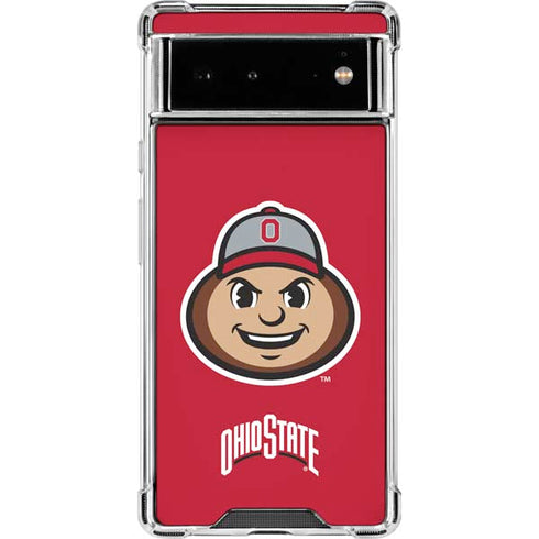 Ohio State University OSUBuckeyes Light Grey Google Pixel 6 Clear Case